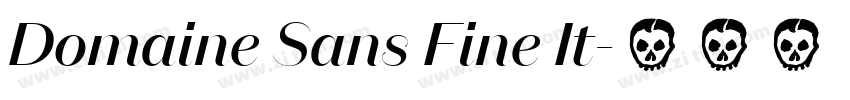Domaine Sans Fine It字体转换